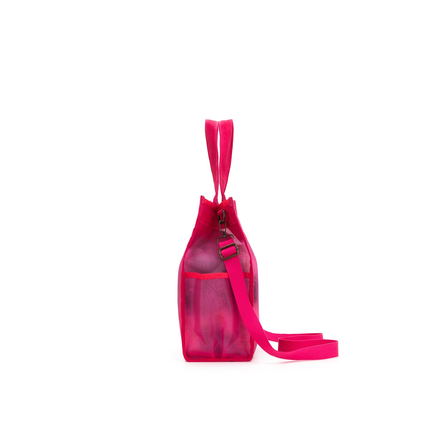 Maker's Tall Mesh Tote | Vivid Rose