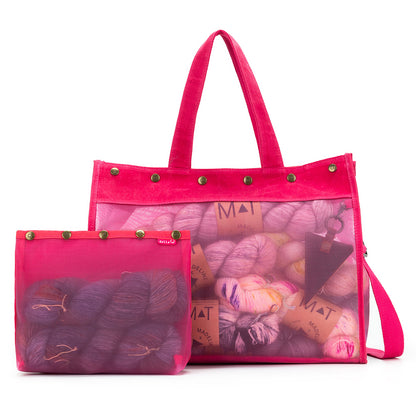 Maker's Mesh Tote | Vivid Rose