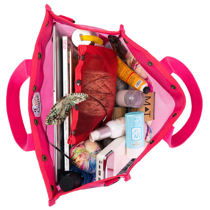 Maker's Mesh Tote | Vivid Rose