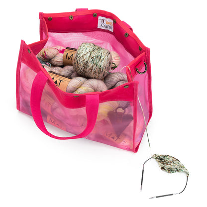 Maker's Mesh Tote | Vivid Rose