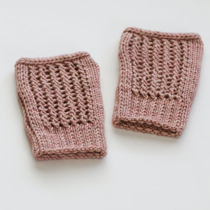 Knitted Netting Fingerless Gloves + Hat PDF
