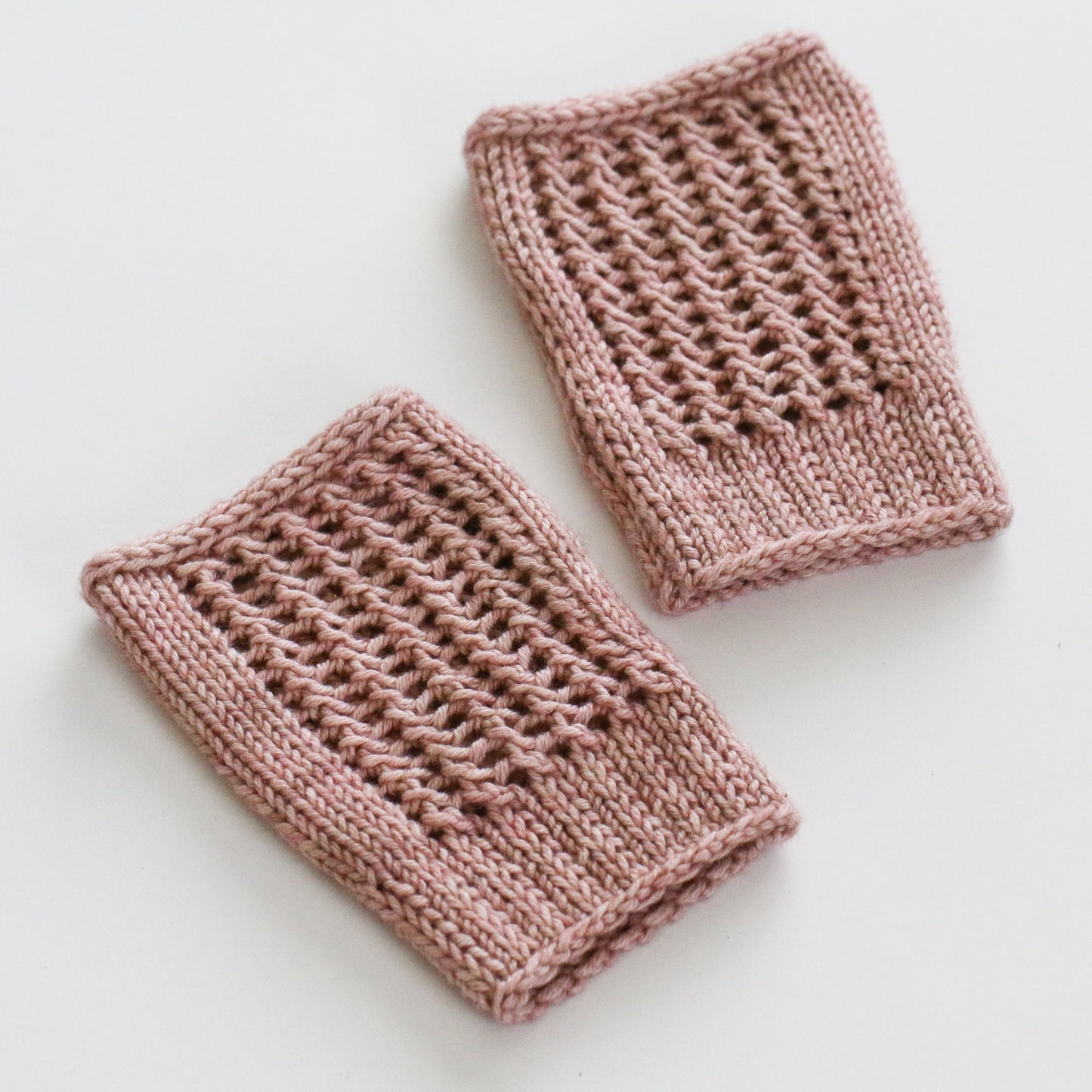 Knitted Netting Fingerless Gloves + Hat PDF